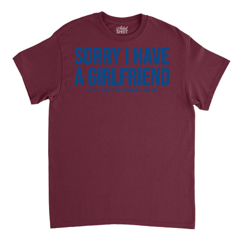 Sorry I Have A Girlfriend Aesthetic (1) Classic T-shirt | Artistshot