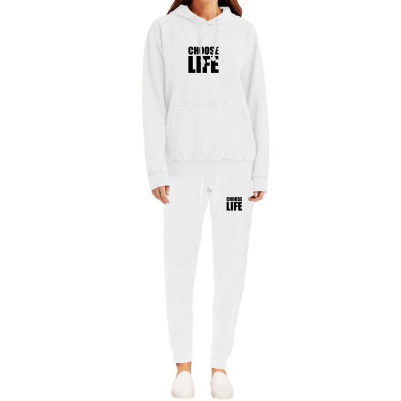 Slogan Choose Life Hoodie & Jogger set by pliana | Artistshot