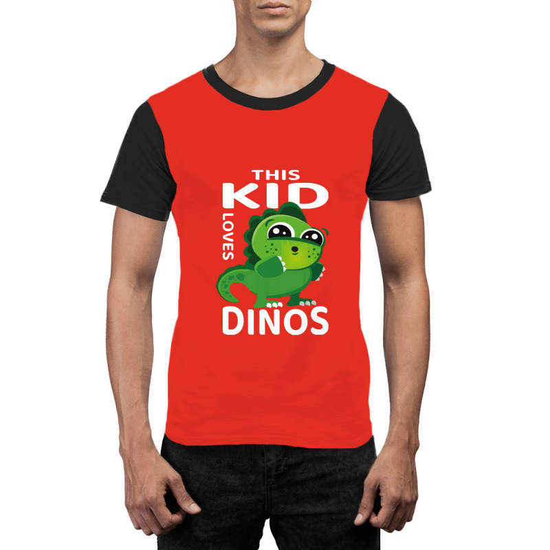 Dinosaur  This Kid Loves Dinos I Kids I Dinosaur Graphic T-shirt | Artistshot