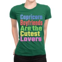 Capricorn Boyfriends Are The Cutest Lovers Unique Ladies Fitted T-shirt | Artistshot