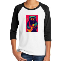 Heavy Metal Bear With Guitar Midjourney Youth 3/4 Sleeve | Artistshot