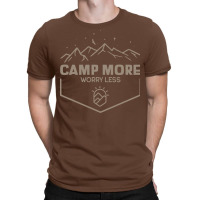 Camp More Worry Less Camping 80s T-shirt | Artistshot