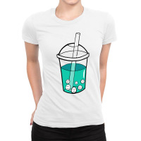 Bubble Tea Music Ladies Fitted T-shirt | Artistshot