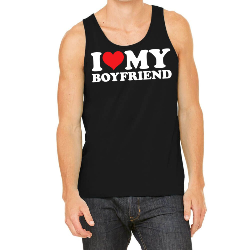 I Love My Boyfriend Heart Aesthetic (1) Tank Top | Artistshot