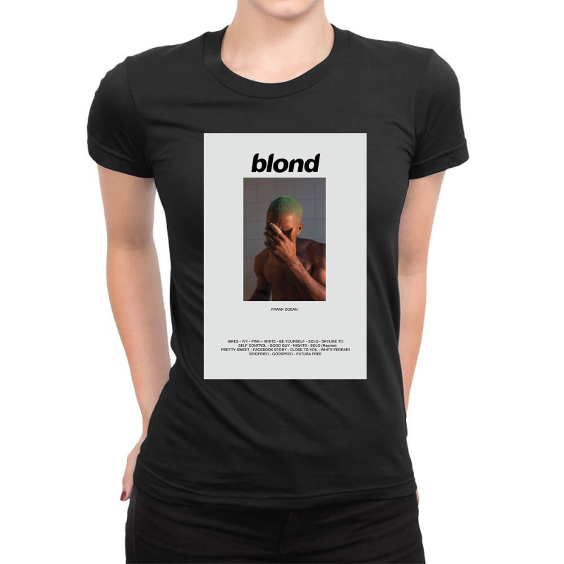 Frank Ocean Blonde Album Ladies Fitted T-Shirt by amberlykins | Artistshot