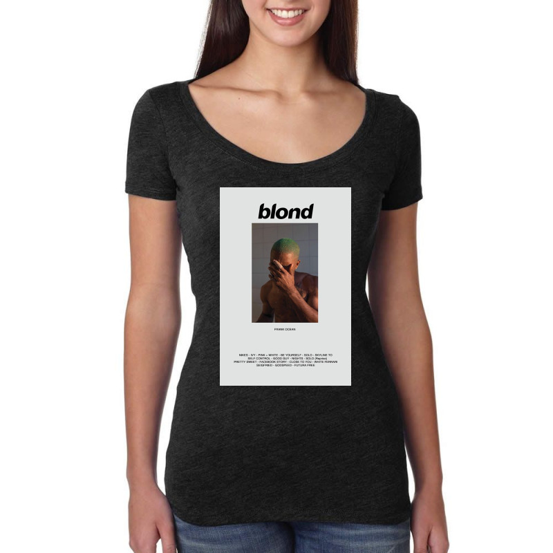 Frank Ocean Blonde Album Women's Triblend Scoop T-shirt by amberlykins | Artistshot