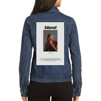 Frank Ocean Blonde Album Ladies Denim Jacket | Artistshot