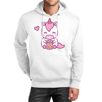 Cute Little Unicorn Loves Drinking Boba Tea Music Unisex Hoodie | Artistshot