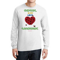 Aural Is My Love Language Blue (1) Long Sleeve Shirts | Artistshot