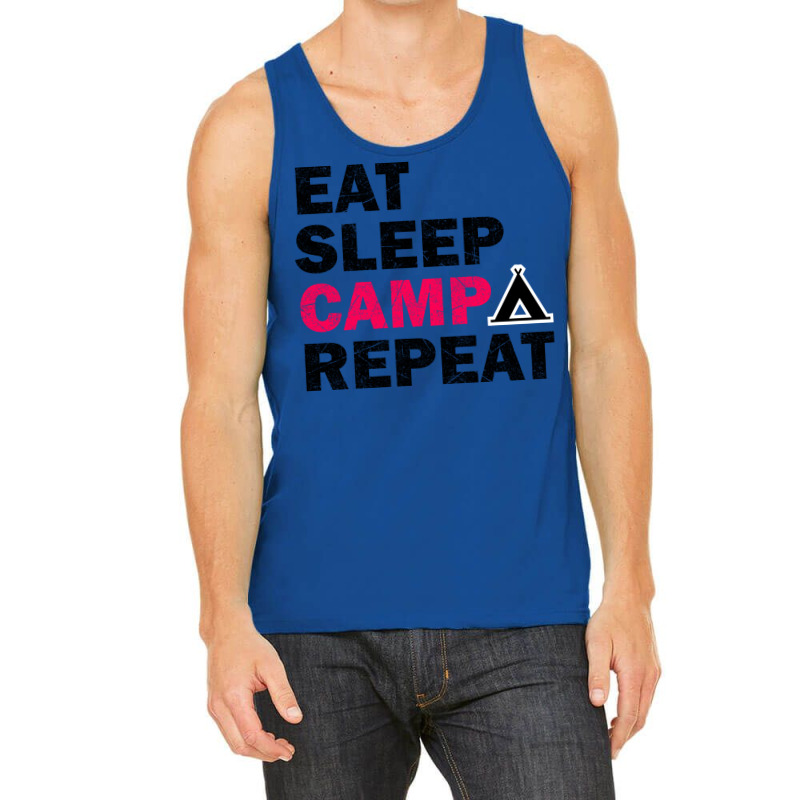 Eat Sleep Camp Repeat Camping Lovers Gift Tank Top | Artistshot