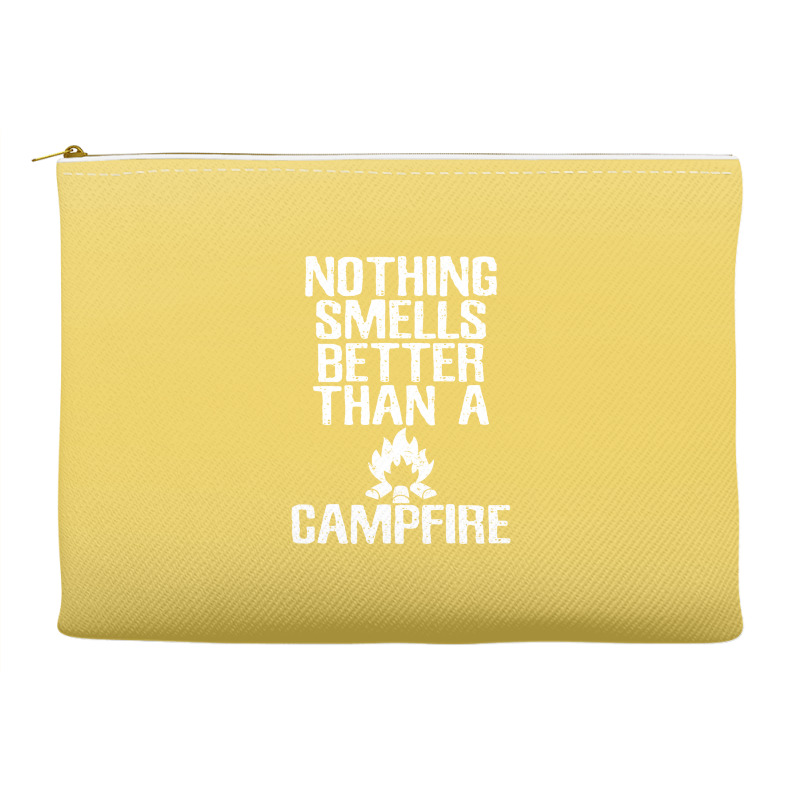 Camping T  Nothing Smells Better Than A Campfire M Accessory Pouches | Artistshot