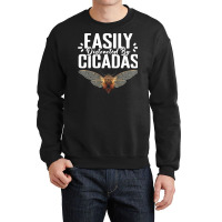 Easily Distracted Funny Entomology Humor For A Cic Crewneck Sweatshirt | Artistshot