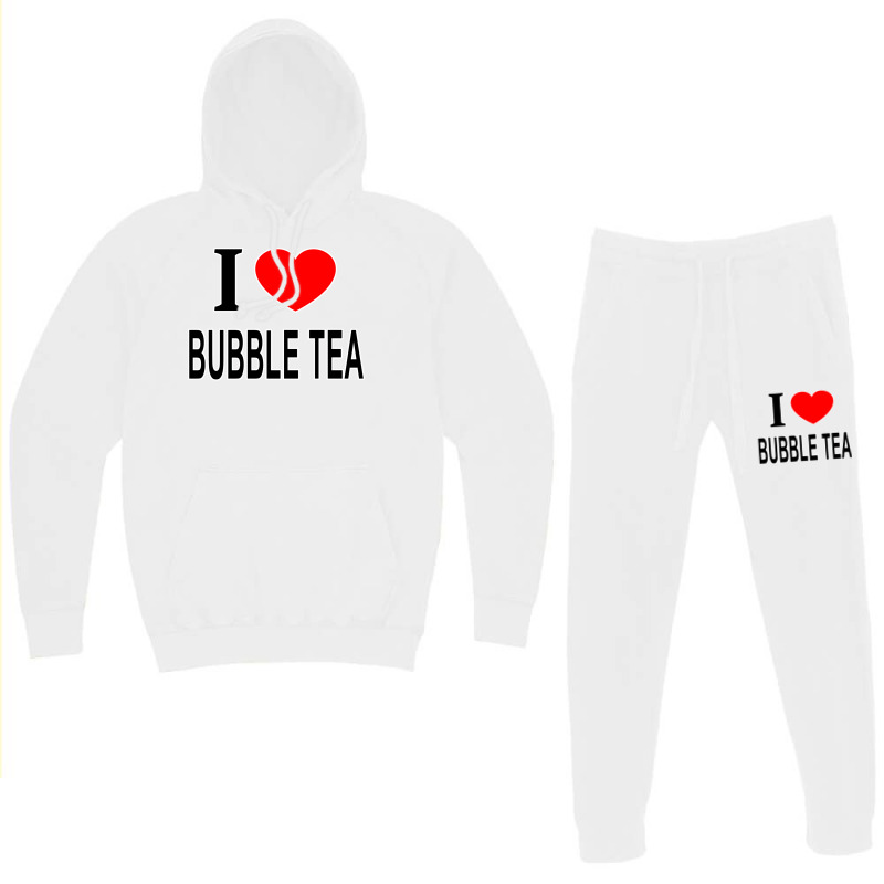 I Bubble Tea I Love Bubble Tea I Heart Bubble Tea Hoodie & Jogger set by vulumagelsyh | Artistshot