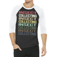 Colorful Text Insect Collecting Retro 3/4 Sleeve Shirt | Artistshot