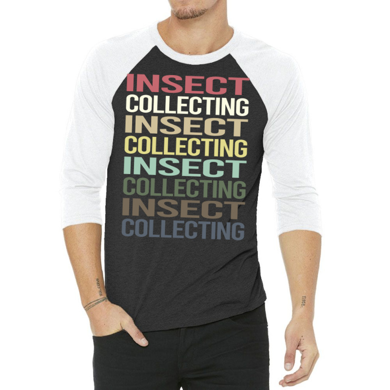 Colorful Text Insect Collecting Retro 3/4 Sleeve Shirt by didamyeten3 | Artistshot