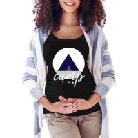 Camp Time Camping Maternity Scoop Neck T-shirt | Artistshot