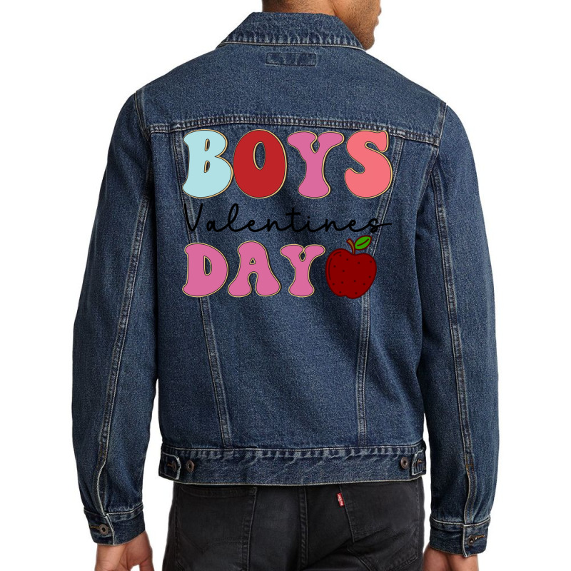 Boys Valentines Dayvalentines Day Valentine Gift ( Men Denim Jacket | Artistshot