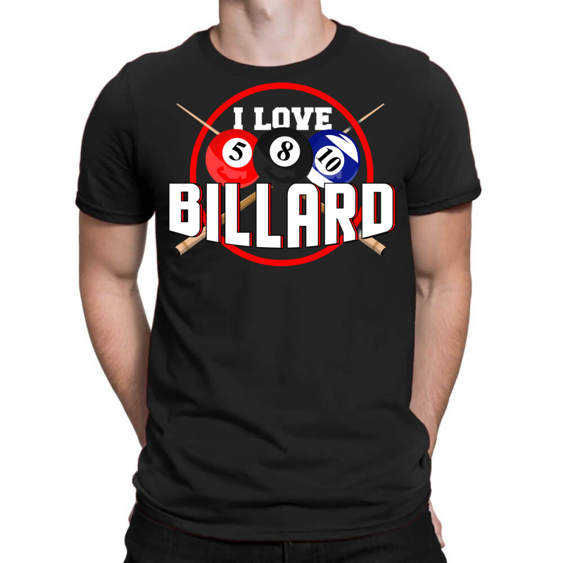 Billiard Snooker Gift Pool Billiard Ball Queue Eig T-shirt | Artistshot