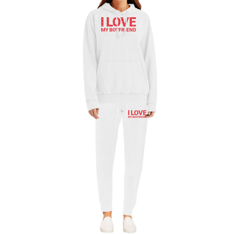 I Love My Boyfriend Travel (1) Hoodie & Jogger Set | Artistshot