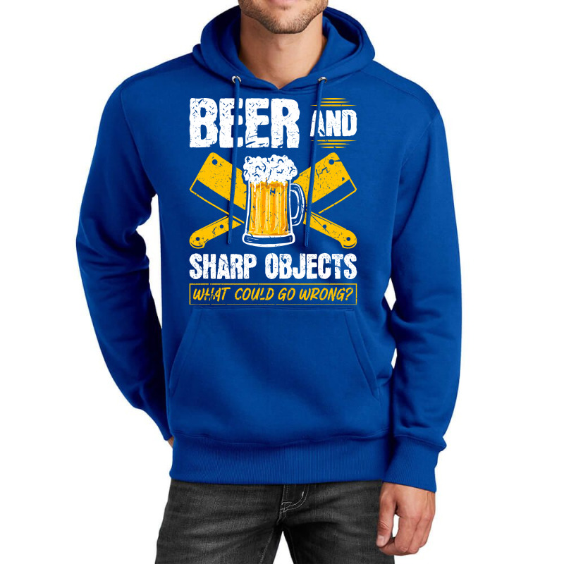 Beer Sharp Objects What Could Go Wrong Butcher Hum Unisex Hoodie | Artistshot