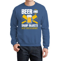 Beer Sharp Objects What Could Go Wrong Butcher Hum Crewneck Sweatshirt | Artistshot