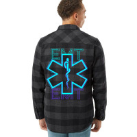 Emt Emergency Medical Technician Paramedic Lifesav Flannel Shirt | Artistshot