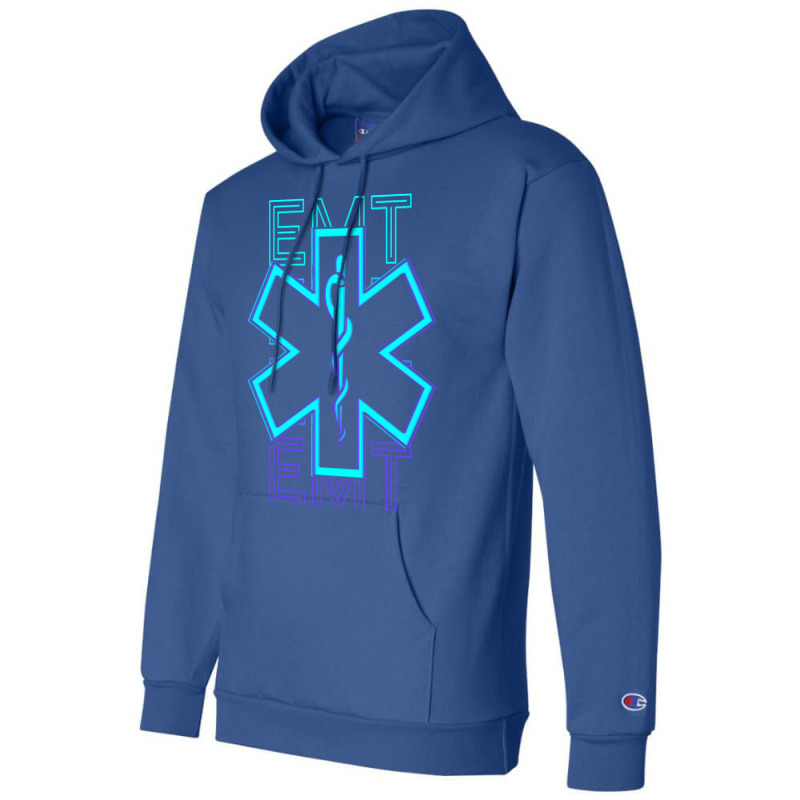 Emt Emergency Medical Technician Paramedic Lifesav Champion Hoodie | Artistshot