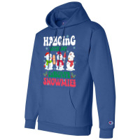 Hanging With My Caregiver Snowmies Nurse Stethosco Champion Hoodie | Artistshot