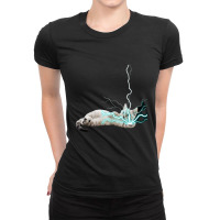 Cat Lightning   1 Ladies Fitted T-shirt | Artistshot