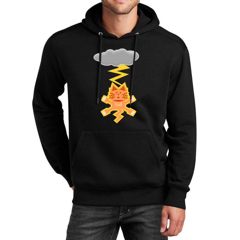 Cat Lightning Funny Unisex Hoodie by Reynaldo K Dennis | Artistshot