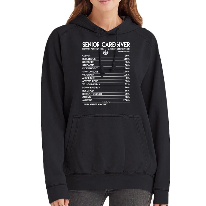 Senior Caregiver T  Senior Caregiver Factors Daily Vintage Hoodie | Artistshot