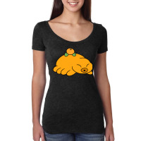 Orange Fruit Waterbear Women's Triblend Scoop T-shirt | Artistshot