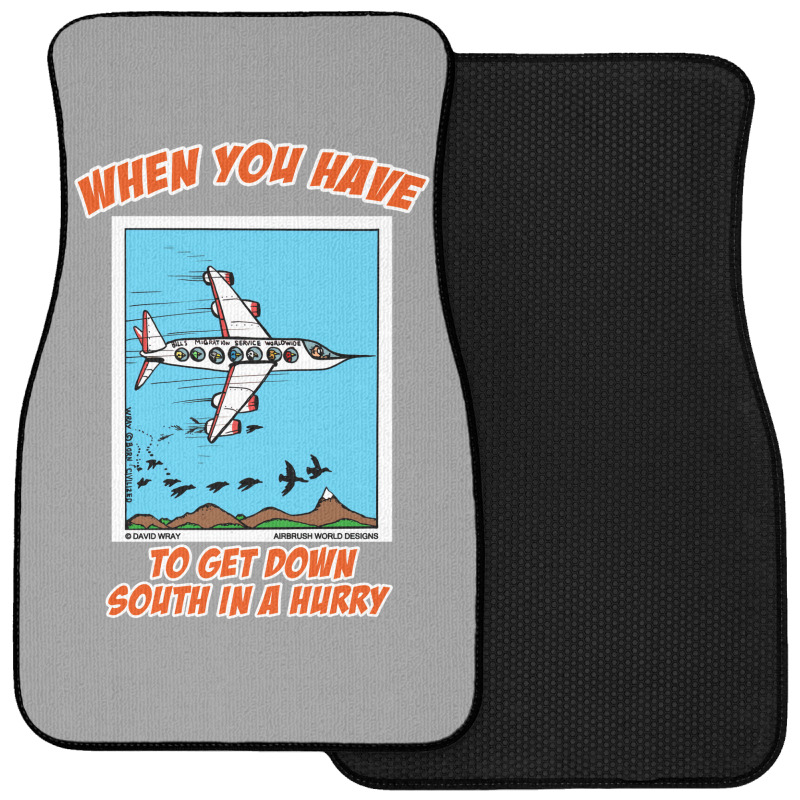 Bird Migration Service Airline Funny Animal Novelt Front Car Mat | Artistshot