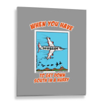 Bird Migration Service Airline Funny Animal Novelt Metal Print Vertical | Artistshot