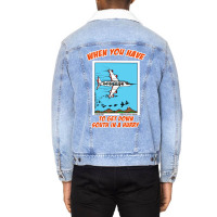 Bird Migration Service Airline Funny Animal Novelt Unisex Sherpa-lined Denim Jacket | Artistshot