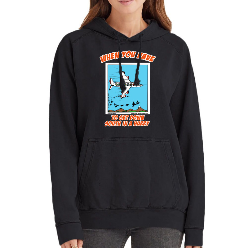 Bird Migration Service Airline Funny Animal Novelt Vintage Hoodie | Artistshot