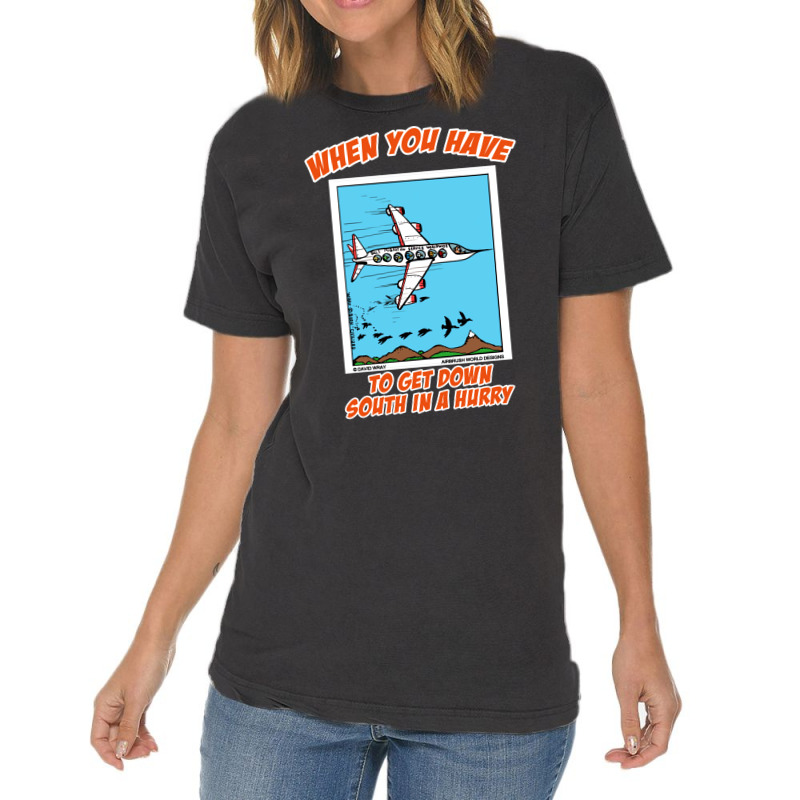 Bird Migration Service Airline Funny Animal Novelt Vintage T-shirt | Artistshot