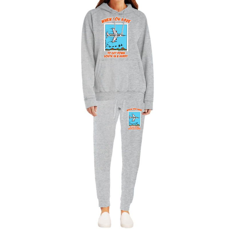 Bird Migration Service Airline Funny Animal Novelt Hoodie & Jogger Set | Artistshot