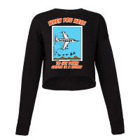 Bird Migration Service Airline Funny Animal Novelt Cropped Sweater | Artistshot