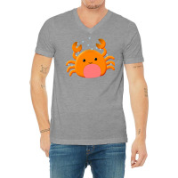 Cute Cartoon Crab Girl V-neck Tee | Artistshot