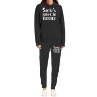 Santas Favorite Butcher Funny Christmas Saying Gir Hoodie & Jogger Set | Artistshot