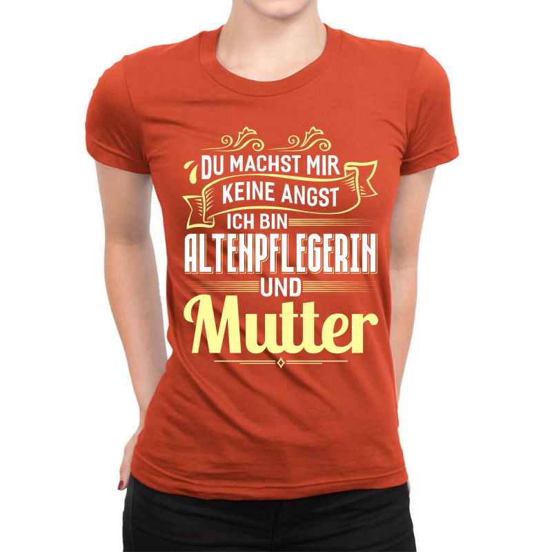 You Dont Scare Me Im A Nurse And A Mother Yellow Ladies Fitted T-Shirt by exizovfourrea | Artistshot