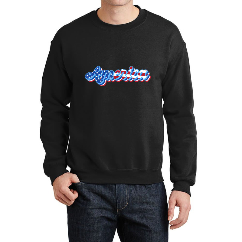 America Usa Men Women Kids American Flag Patriotic Crewneck Sweatshirt | Artistshot