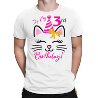 It's My 3rd Birthday Girl Funny Cat Birthday 3 Yea T-shirt | Artistshot