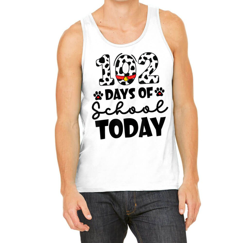 Cute Dalmatian 102 Days Of School Today Dog Lover Tank Top | Artistshot