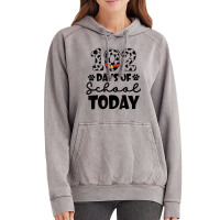 Cute Dalmatian 102 Days Of School Today Dog Lover Vintage Hoodie | Artistshot