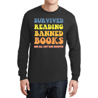 Mens I Survived Reading Banned Books Reader Bookwo Long Sleeve Shirts | Artistshot