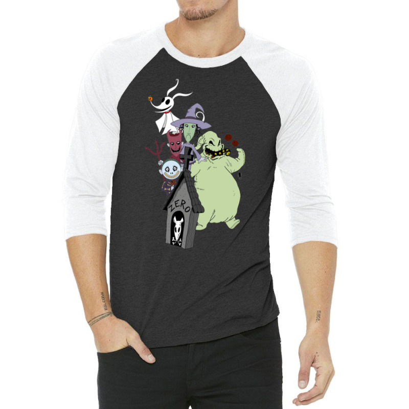 Nightmare Nightmare Before Christmas 3/4 Sleeve Shirt | Artistshot