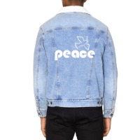 Peace Dove Olive Branch Tshirt Unisex Sherpa-lined Denim Jacket | Artistshot