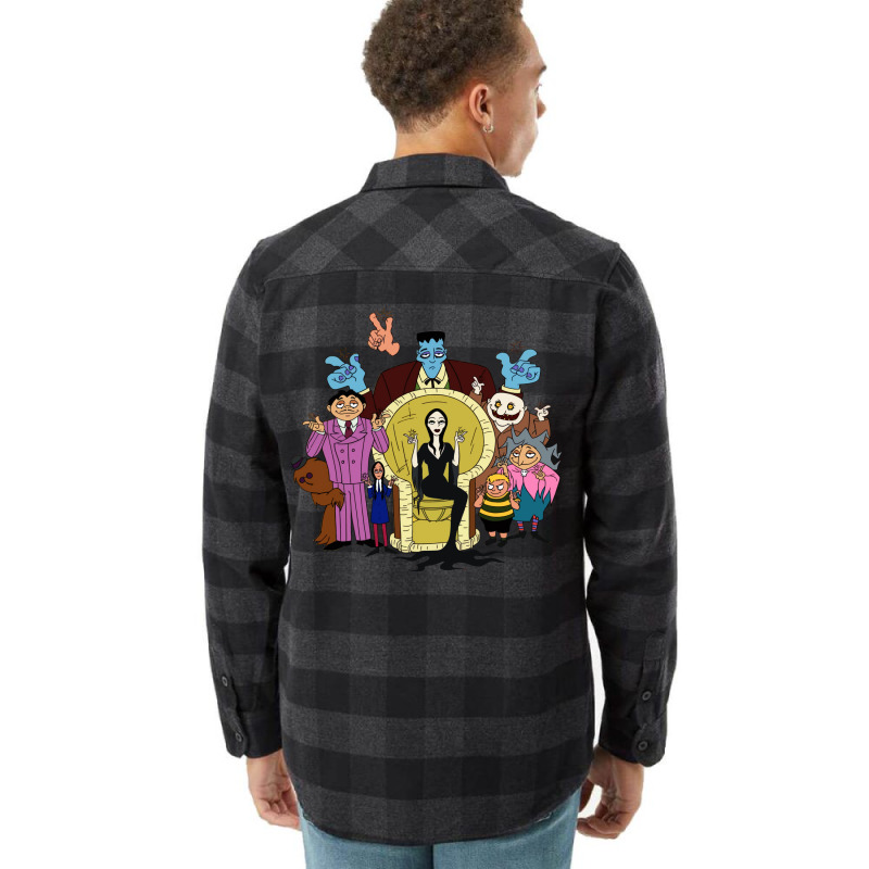 The Adams Family Cartoon Hb Flannel Shirt | Artistshot